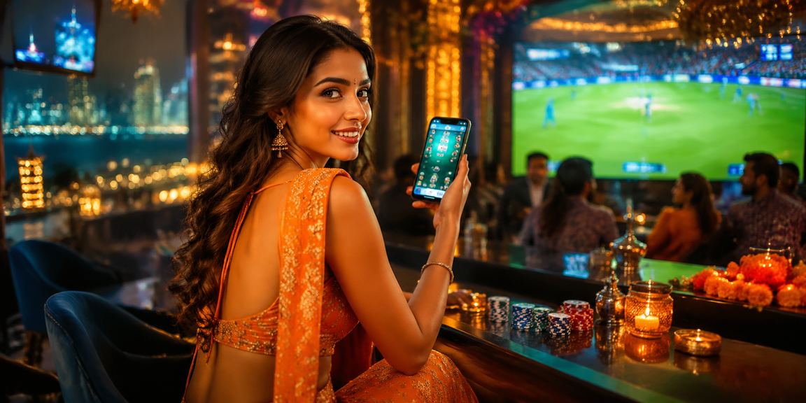 Aviator betting game interface overlay with cricket imagery in India